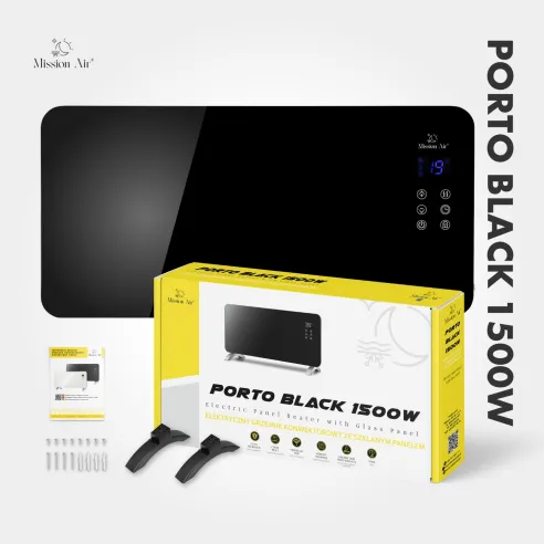 PORTO 1500 W Convector Heater | Electric, Black