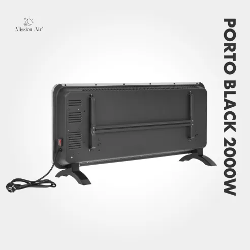 PORTO 2000 W Convector Heater | Electric, Black