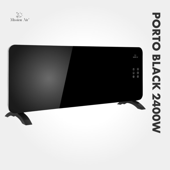 PORTO 2400 W Convector Heater | Electric, Black