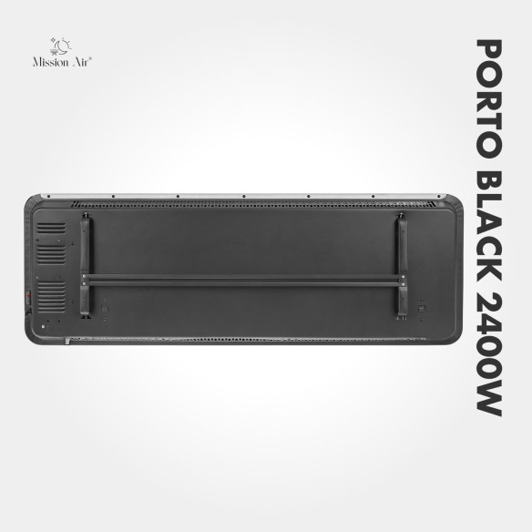 PORTO 2400 W Convector Heater | Electric, Black