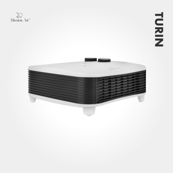 TURIN 2000 W Desk Fan Heater | Compact, White