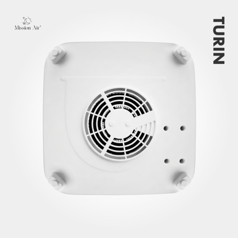 TURIN 2000 W Desk Fan Heater | Compact, White