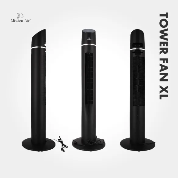 TOWER FAN XL 60 W Column Fan | Black