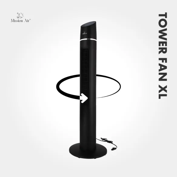 TOWER FAN XL 60 W Column Fan | Black