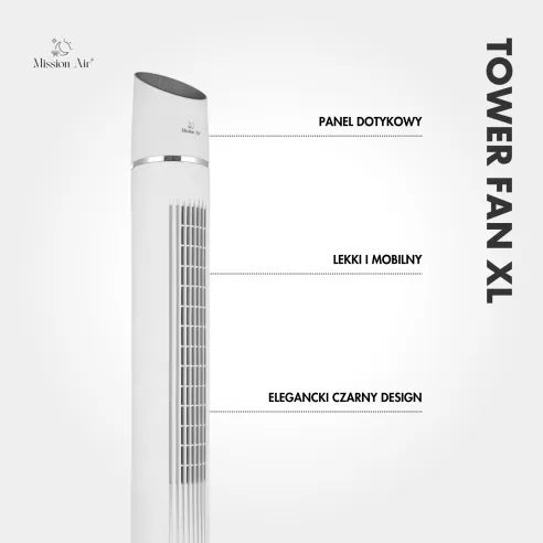 Wentylator kolumnowy TOWER FAN XL 60 W | Biały