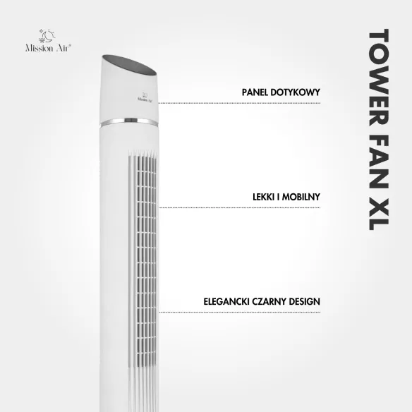TOWER FAN XL 60 W Column Fan | White