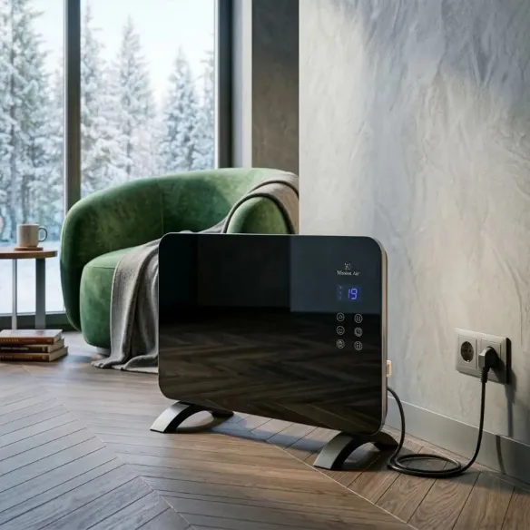 PORTO 1000 W Convector Heater | Electric, Black