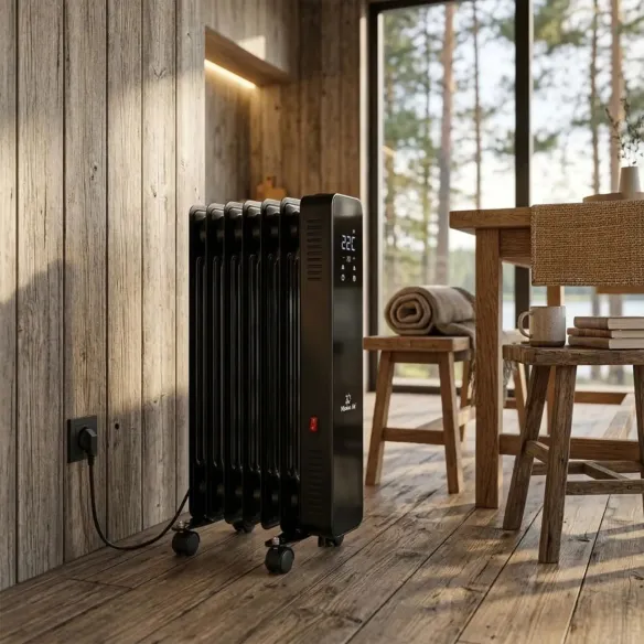 OSLO 1500 W Oil-Filled Radiator | WiFi, Electric, Black