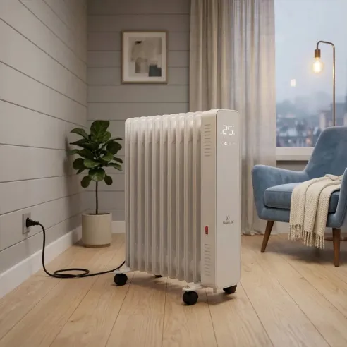 Grzejnik olejowy OSLO 2500 W | WiFi, Elektryczny, Biały