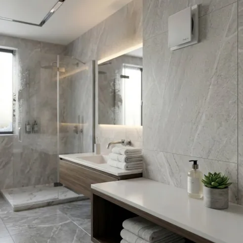 Wentylator łazienkowy VENTIS PURE 150 mm | Z klapką zwrotną, Biały