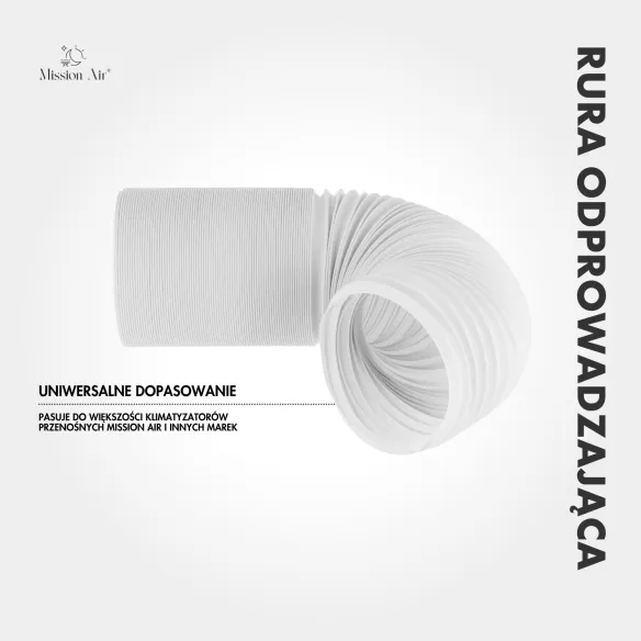 Rura do klimatyzatora 15 cm końcówka