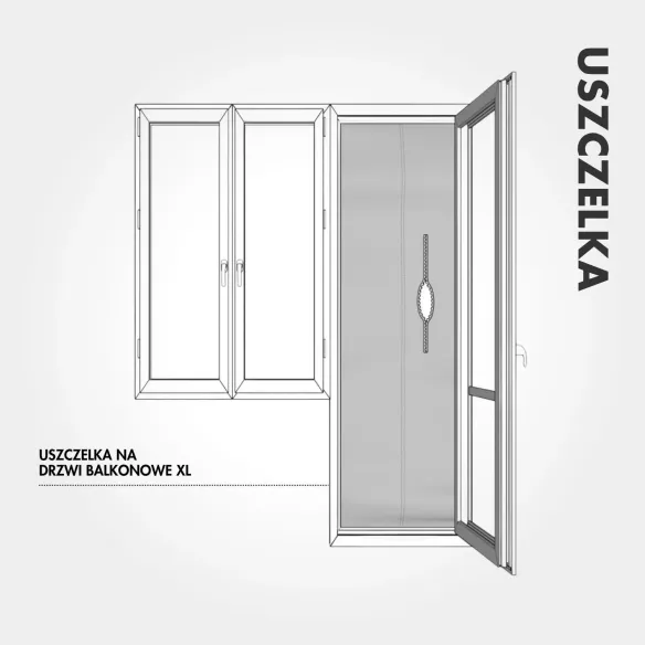 Uszczelka Air Lock do drzwi balkonowych XL | 230x90, Do klimatyzatorów przenośnych