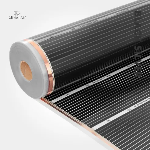 copy of copy of copy of Black Silver 160 W/m² Infrared Heating Film Set | 100 cm Width