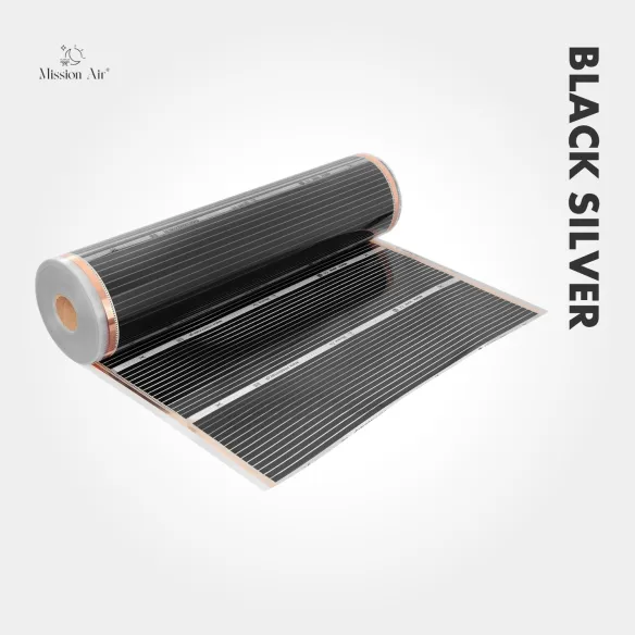 copy of copy of copy of copy of copy of Black Silver 160 W/m² Infrared Heating Film Set | 100 cm Width