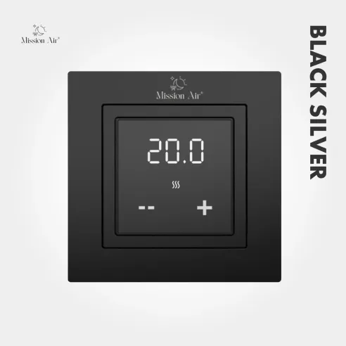 Zestaw: Folia Black Silver 160 W/m² 100 cm + Regulator Aries LCD Black