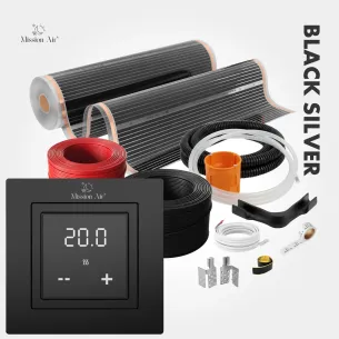 copy of copy of copy of copy of Black Silver 160 W/m² Infrared Heating Film Set | 100 cm Width