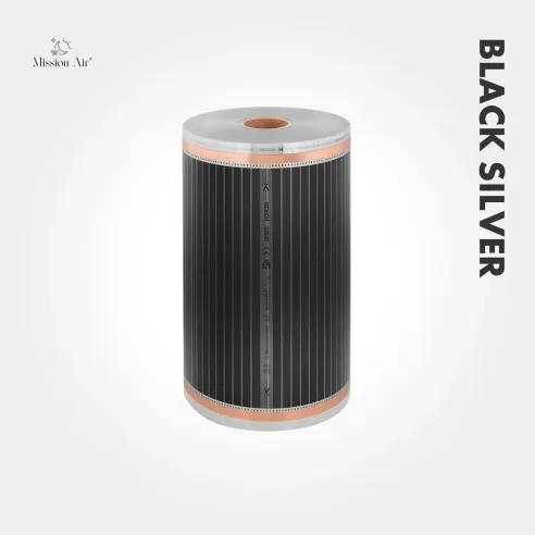 copy of Black Silver 160 W/m² Infrared Heating Film Set | 50 cm Width