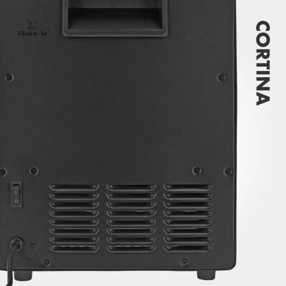 CORTINA 2000 W Electric Fireplace | LED Flames, Thermostat, Timer, Remote Control