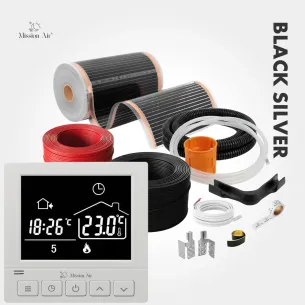 copy of copy of copy of copy of copy of copy of Black Silver 160 W/m² Infrared Heating Film Set | 50 cm Width