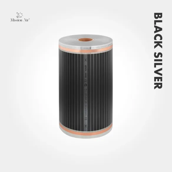 Folia grzewcza Black Silver 160W/m² 50cm + Regulator Leo Black