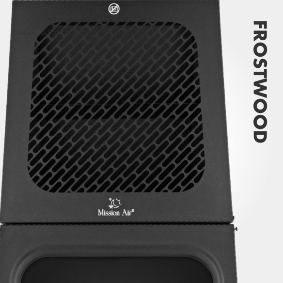 FROSTWOOD Large Electric Fireplace 1800 W | Black