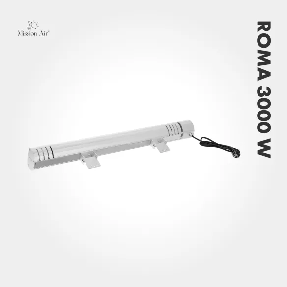 Promiennik tarasowy ROMA 3000W montaż