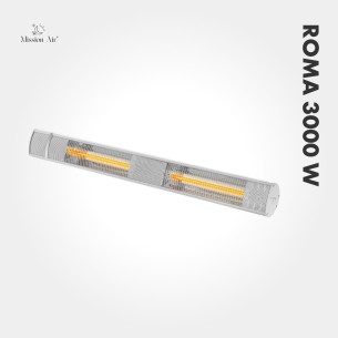 ROMA 3000 W Patio Infrared Heater | Metal, Silver