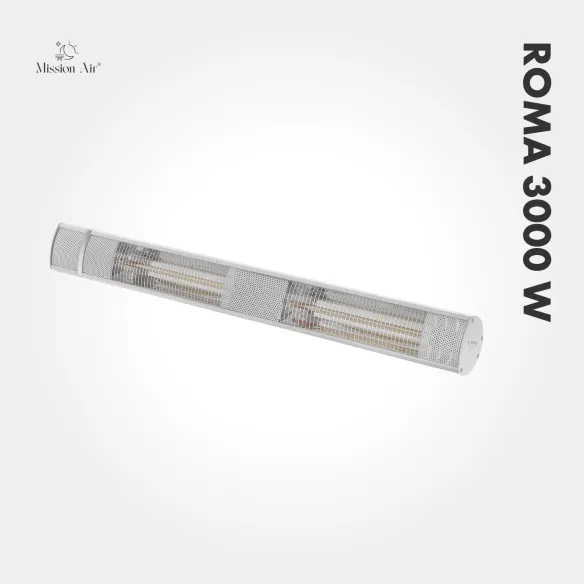 Promiennik tarasowy ROMA 3000W IR srebrny