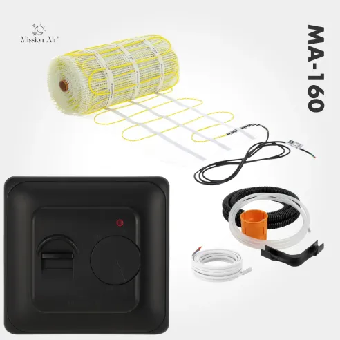 Mata grzewcza MA 160W/m² + Regulator Aries Black