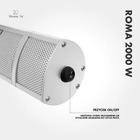 Promiennik IR ROMA 2000W obudowa