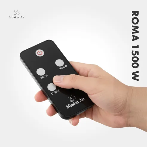 ROMA 1500 W Patio Infrared Heater | Metal, Silver