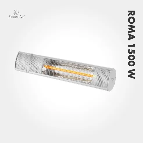 Promiennik tarasowy ROMA 1500W IR srebrny