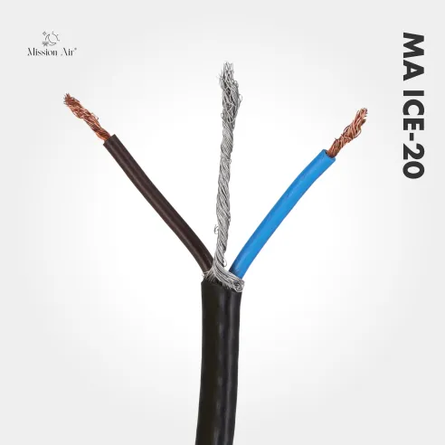 Przekrój kabla grzewczego MA ICE-20 żyły