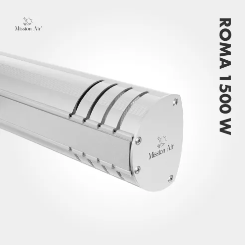 ROMA 1500 W Patio Infrared Heater | Metal, Silver