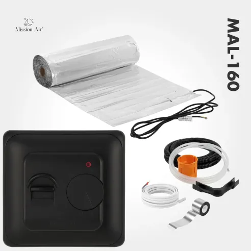 Mata grzewcza MAL 160W/m² + Regulator Aries White