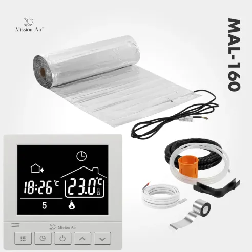 Mata grzewcza MAL 160W/m² + Regulator Taurus White