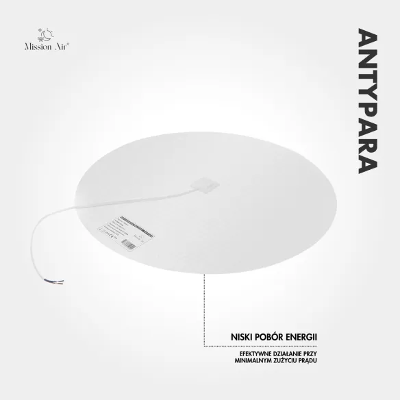 Mata grzewcza pod lustro ANTYPARA koło tył