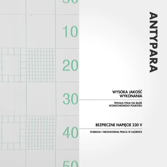 ANTYPARA Heated Anti-Fog Mirror Mat | Rectangular