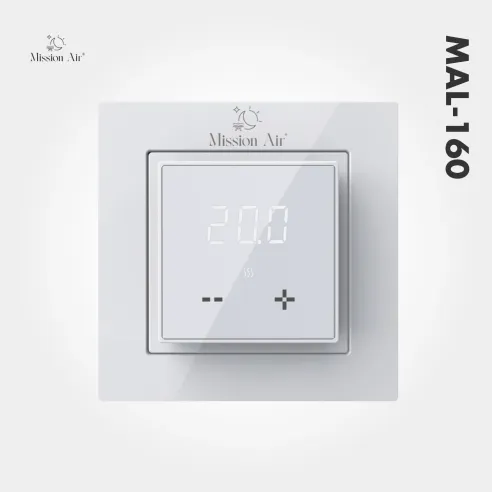 Mata grzewcza MAL 160W/m² + Regulator Aries LCD White