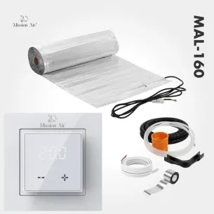 Mata grzewcza MAL 160W/m² + Regulator Aries LCD White