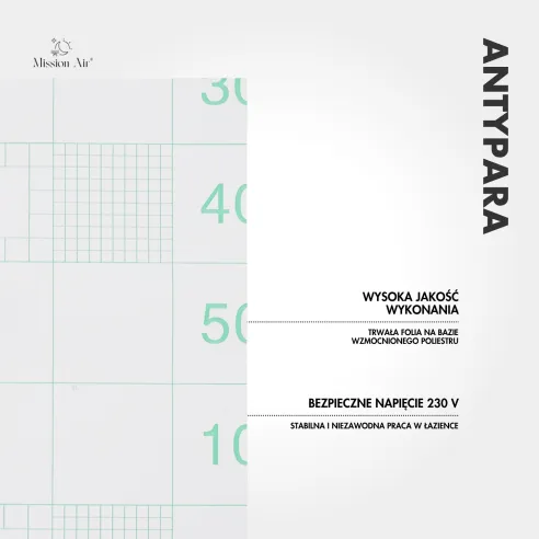 ANTYPARA Heated Anti-Fog Mirror Mat | Square