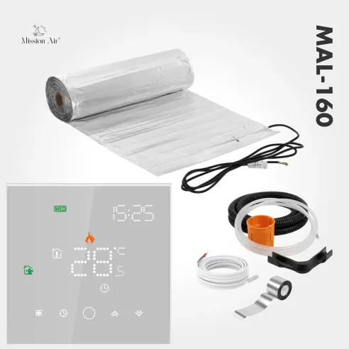 Mata grzewcza MAL 160W/m² + Regulator Leo White