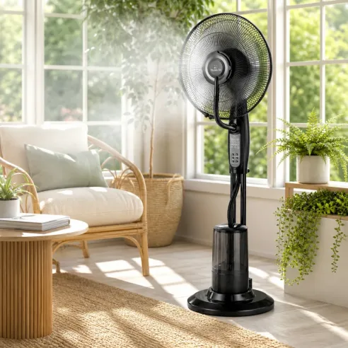 FAN MIST Cooling Fan with Water Mist | Cooling + Humidifying