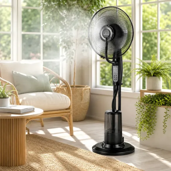 FAN MIST Cooling Fan with Water Mist | Cooling + Humidifying