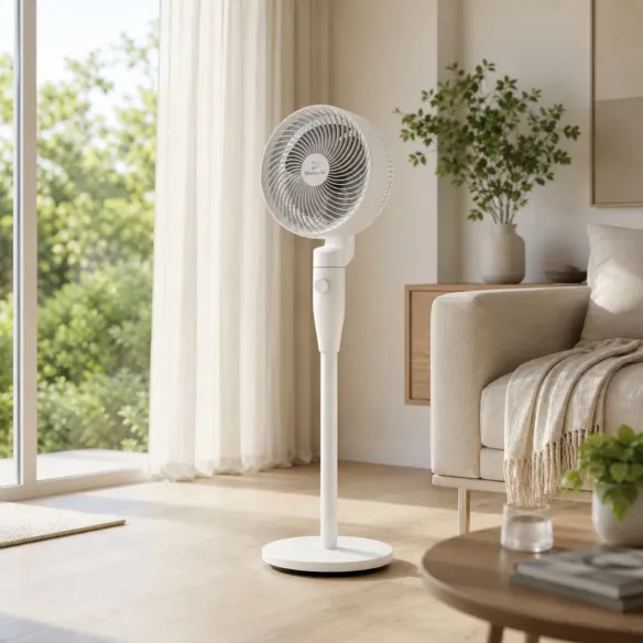 FAN TUBE Pedestal Fan | 65° Oscillation, 3 Speeds, White