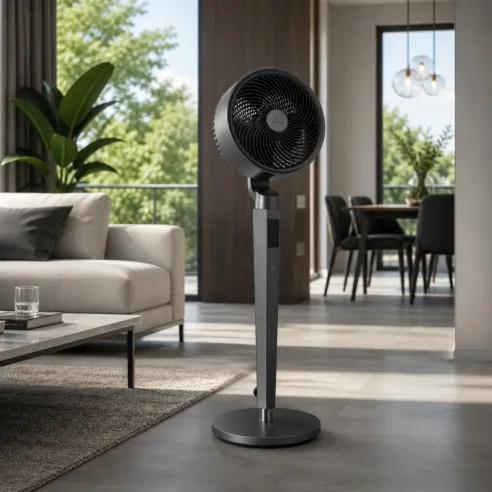 Wentylator podłogowy FAN TUBE PRO 3D | 24 prędkości, 3D Swing, Szary