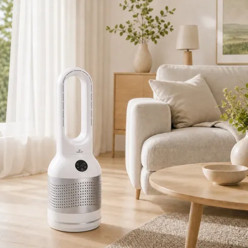 AirLoop Bladeless Fan | HEPA, 8 Speeds, 67 cm, White