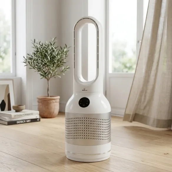 AirLoop Bladeless Fan | HEPA, 8 Speeds, 67 cm, White