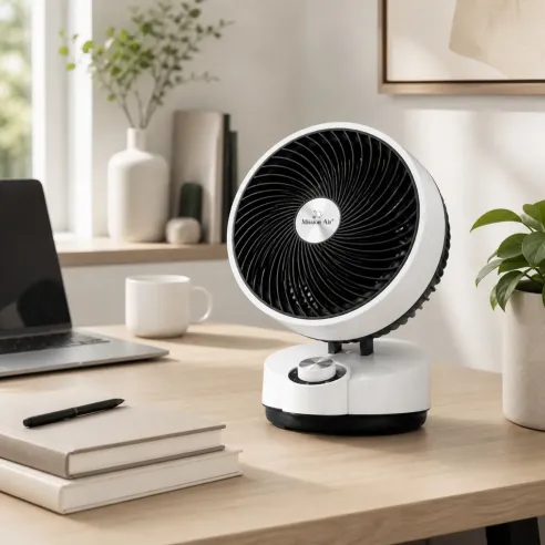 FAN GLOBE 50 W Desk Fan | 75° Oscillation, White