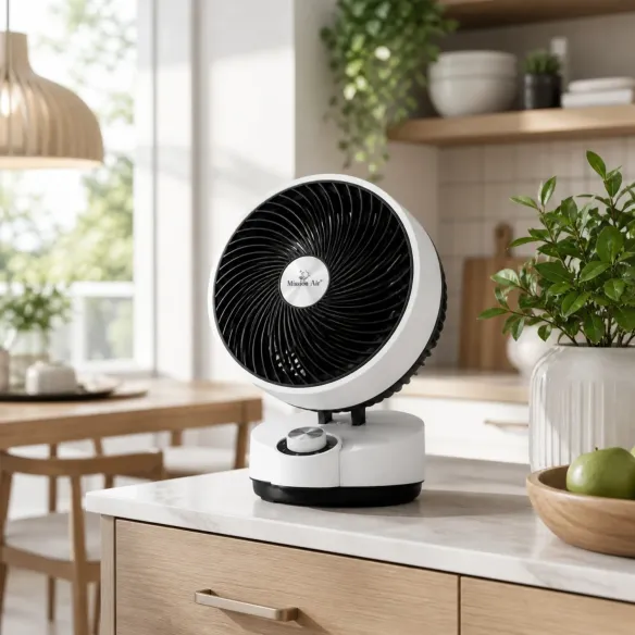 FAN GLOBE 50 W Desk Fan | 75° Oscillation, White